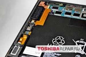 Замена разъемов USB на планшете Toshiba