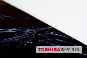 Разбитая матрица смартфона Тошиба