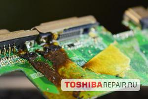 Чистка от пыли ноутбука Toshiba